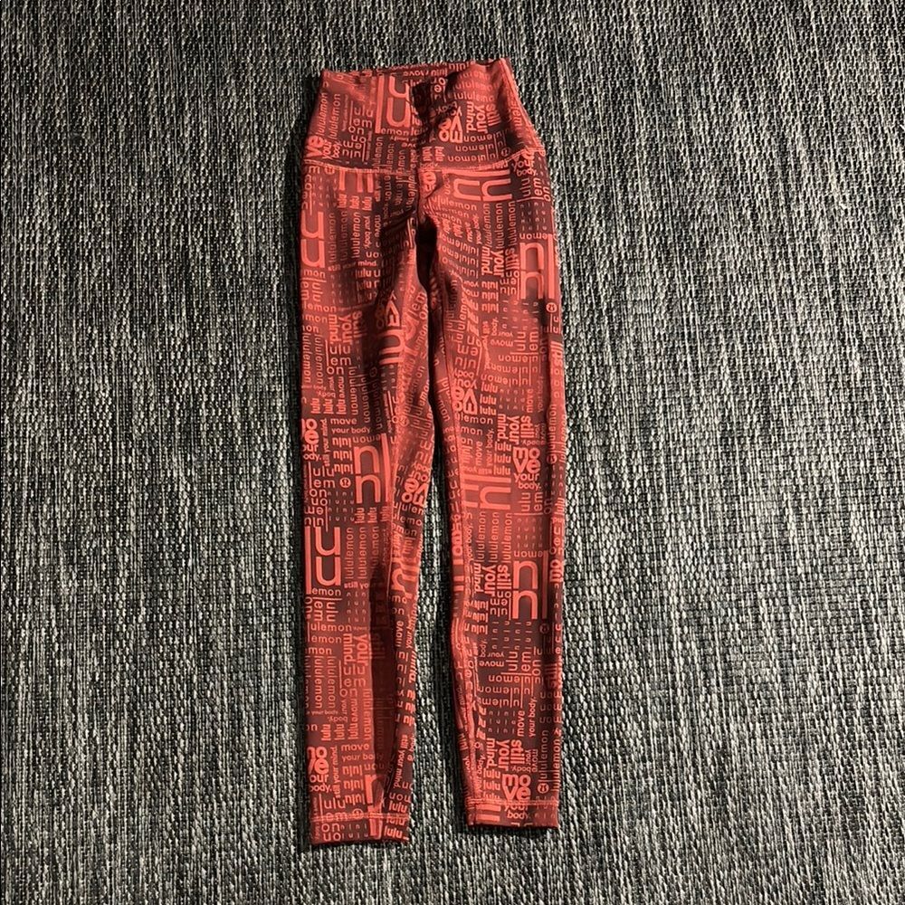 Lululemon Wunder Train Legging Contour Fit High-Rise Tight 25" SPELLOUT Size 0